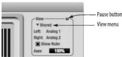 MOTU Track16 - View controls - 1