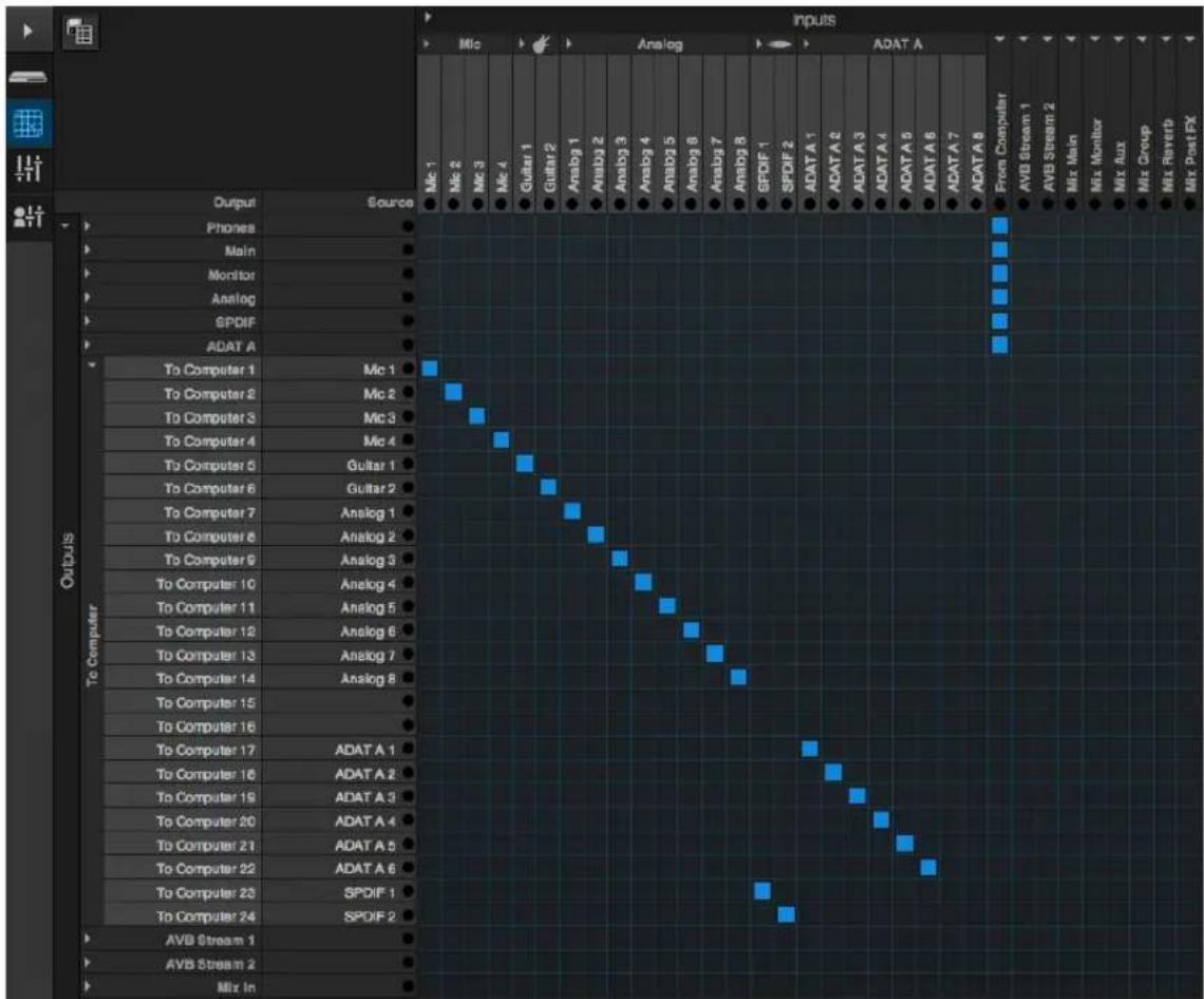 MOTU 16A - Streaming computer audio to and from the on-board mixer - 1