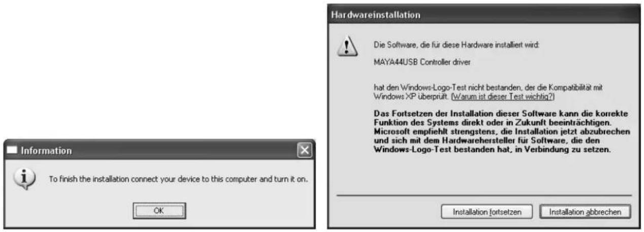 ESI Maya44 USB+ - Installation unter Windows XP - 3