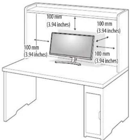 LG UltraWide 34WL750-B - Installing on a Table - 1