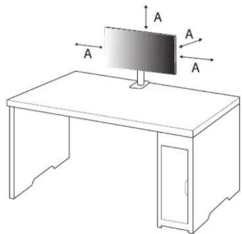 LG 27QN880-B - Installing on a Table - 1