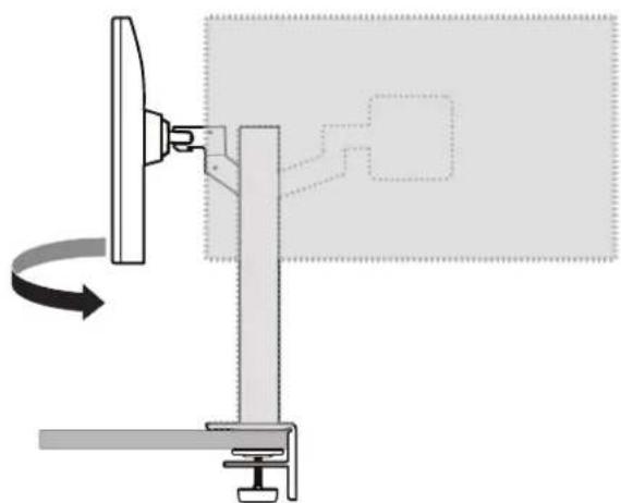 LG 27QN880-B - Swivel stand - 1