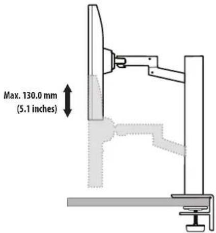 LG 27QN880-B - Adjusting the Stand Height - 1