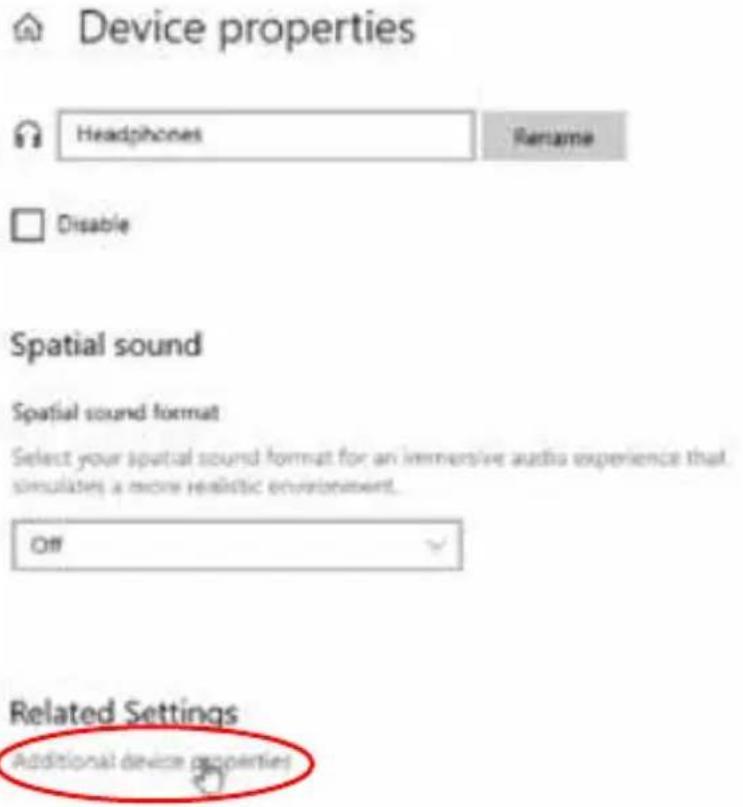 SAMSON Satellite - Scroll down and click Additional device properties - 1
