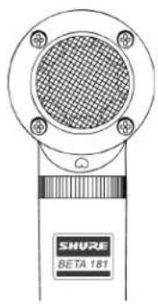 SHURE BETA 181 - Platzierung des Mikrofons - 1