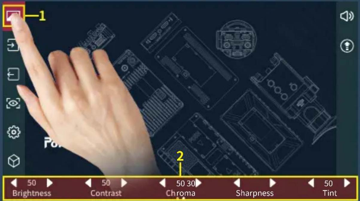 Portkeys BM5 - [Settings interface gesture switching] - 2