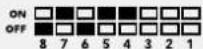 Blackmagic Design Sync Generator - Switches 4 - 8 - 13