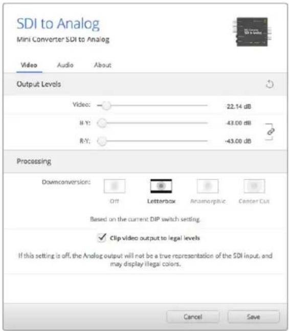 Blackmagic Design OpenGear Converter Sync Generator - Opciones del programa Blackmagic Converters Setup - 1