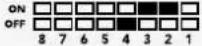 Blackmagic Design OpenGear Converter Sync Generator - 스위치 설정 예시 - 4