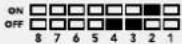 Blackmagic Design OpenGear Converter Sync Generator - Mini Switch Settings Example - 2
