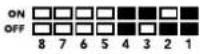 Blackmagic Design OpenGear Converter Sync Generator - Switch 4, 3, 2 und 1 – SYNC REF FORMAT BIT 3, 2, 1 und 0 - 2