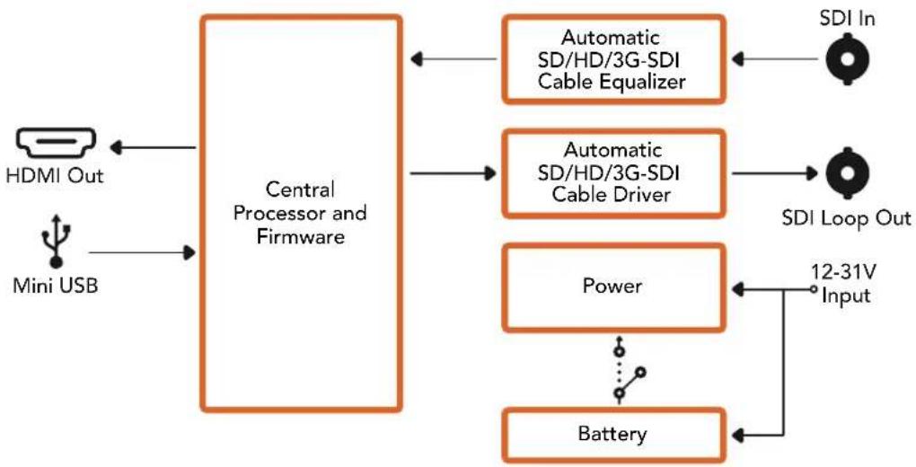 Blackmagic Design OpenGear Converter Sync Generator - Power +12V - 1