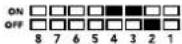 Blackmagic Design OpenGear Converter Sync Generator - Mini Switch Settings Example - 7