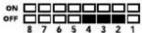 Blackmagic Design OpenGear Converter Sync Generator - 스위치 설정 예시 - 1