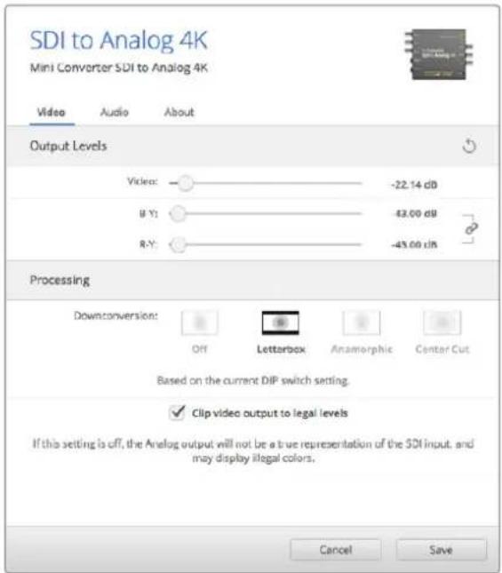 Blackmagic Design OpenGear Converter Sync Generator - Menu "Processing" - 1