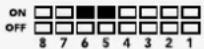 Blackmagic Design OpenGear Converter Sync Generator - Interruptor 5 - agrupar audio, bit 0 - 4