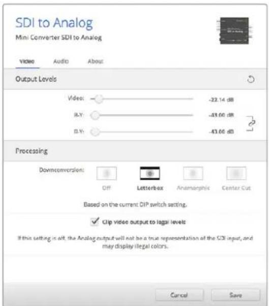 Blackmagic Design OpenGear Converter Sync Generator - Le impostazioni di Blackmagic Converter Setup - 1