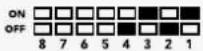 Blackmagic Design OpenGear Converter Sync Generator - Chave 4, 3, 2 e 1 - SYNC REF FORMAT BIT 3, 2, 1 e 0 - 5