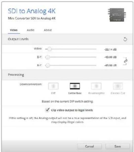 Blackmagic Design OpenGear Converter Sync Generator - „Processing“-Menü - 1