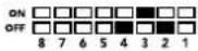 Blackmagic Design OpenGear Converter Sync Generator - 스위치 설정 예시 - 3