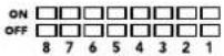 Blackmagic Design OpenGear Converter Sync Generator - Switch 4, 3, 2 und 1 – SYNC REF FORMAT BIT 3, 2, 1 und 0 - 4