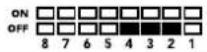 Blackmagic Design OpenGear Converter Sync Generator - Mini Switch Settings Example - 1