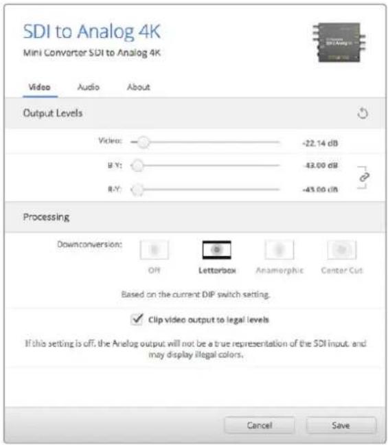 Blackmagic Design OpenGear Converter Sync Generator - İşlem menüsü - 1