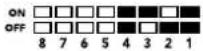 Blackmagic Design OpenGear Converter Sync Generator - Chave 4, 3, 2 e 1 - SYNC REF FORMAT BIT 3, 2, 1 e 0 - 4