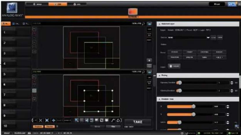 Analog Way Eikos2 - Layer management - 1