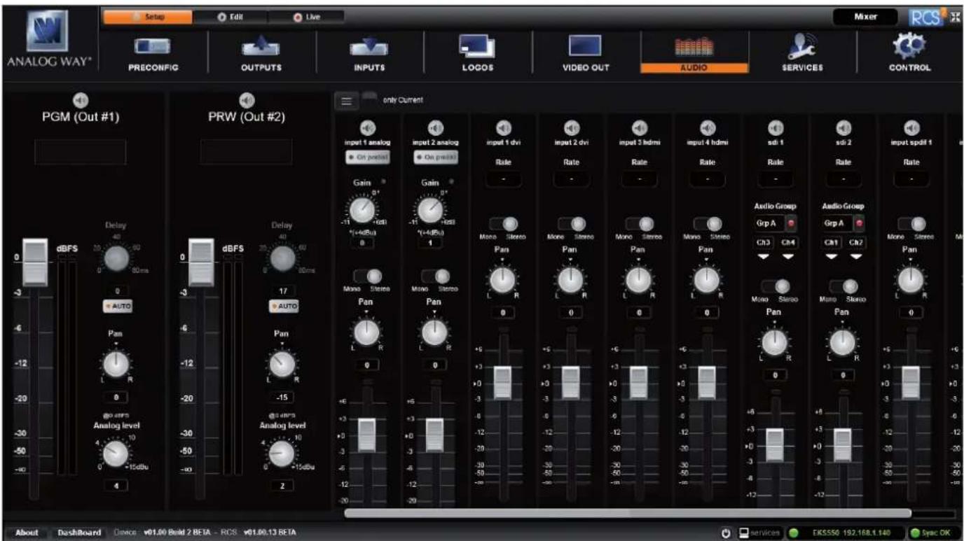 Analog Way Eikos2 - Audio management - 1