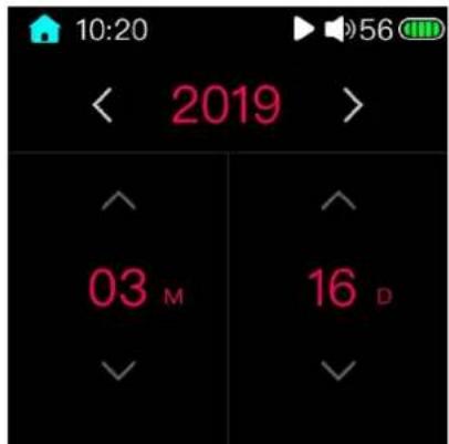 FiiO M5 - setting the date - 1