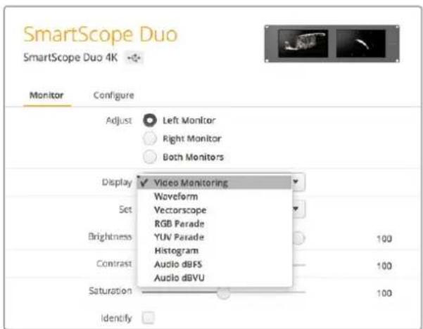 Blackmagic Design SmartView Duo - 监视屏设置 - 1
