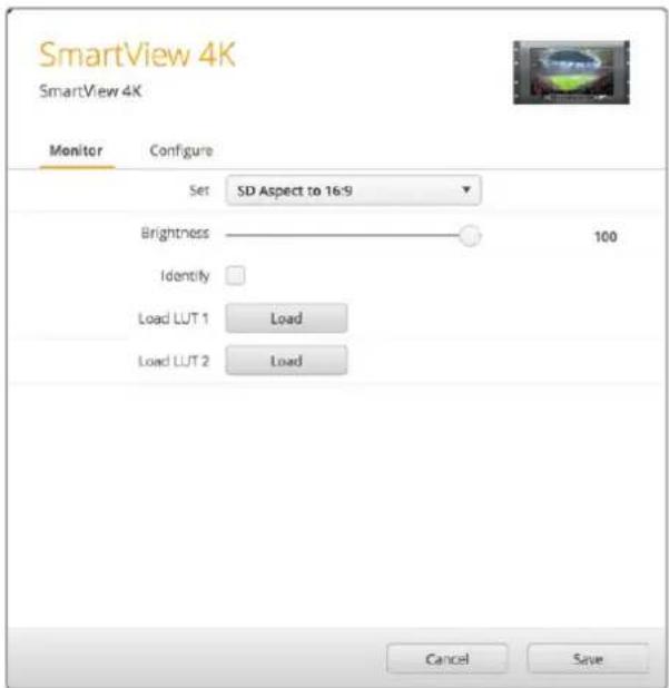 Blackmagic Design SmartView Duo - 3D LUT 1 içine bir 3D LUT yüklemek için: - 1