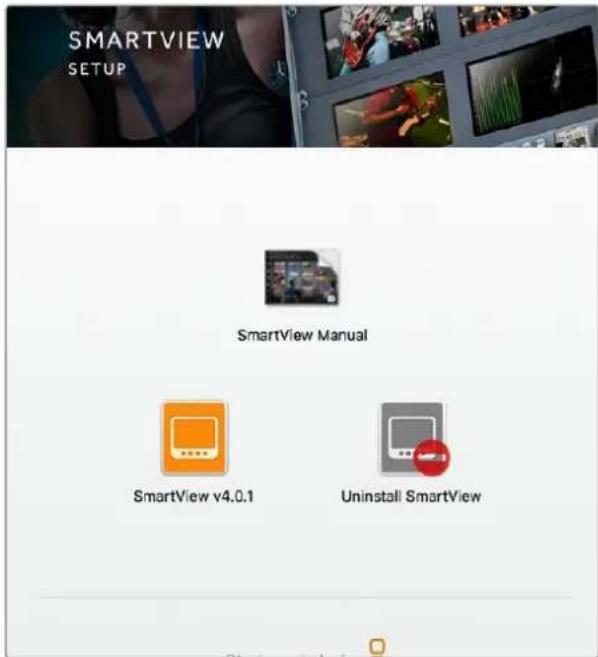 Blackmagic Design SmartView Duo - Windows sistemine yüklemek için: - 1