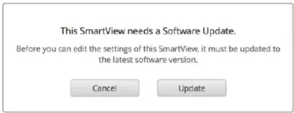 Blackmagic Design SmartView Duo - Aggiornare il software - 1