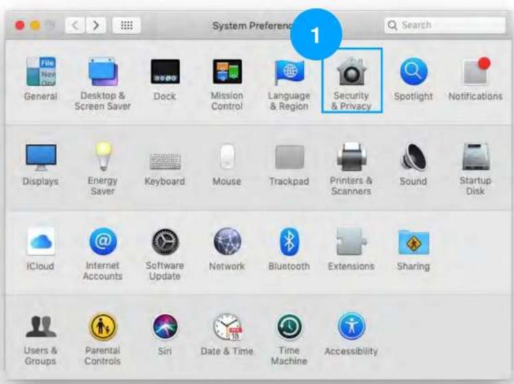 System Preference General Desktop & Screen Saver Dock Mission Control Language & Region Security & Privacy Spotlight Notifications Displays Energy Saver Keyboard Mouse Trackpad Printers & Scanners Sound Startup Disk iCloud Internet Accounts Software Update Network Bluetooth Extensions Sharing Users & Groups Parental Controls Siri Date & Time Time Machine Accessibility