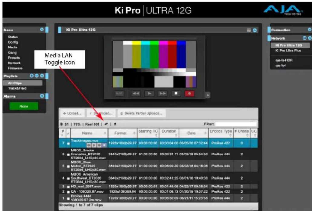 AJA Ki Pro Ultra 12G - Data Transfer via LAN - 1