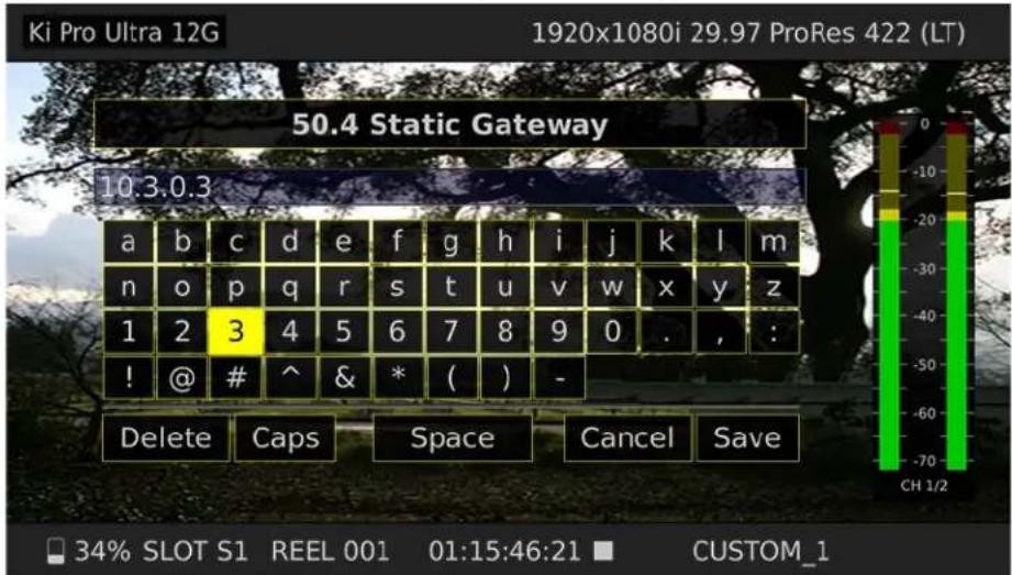 AJA Ki Pro Ultra 12G - Networking Ki Pro Ultra 12G using a Static IP Address - 2