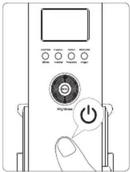 Aputure Light Storm LS C300d II - Press the power button to turn the light on and off - 1