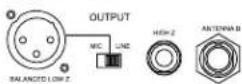SHURE ULX2 - Audio Output Connectors - 1