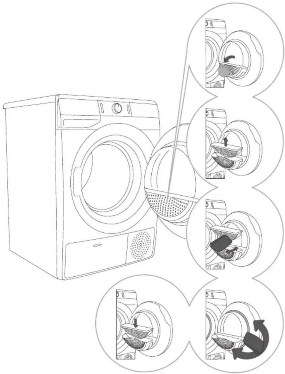 GORENJE DEH 83/GI - REINIGEN DES FLUSENSIEBS IN DER LUKE - 1