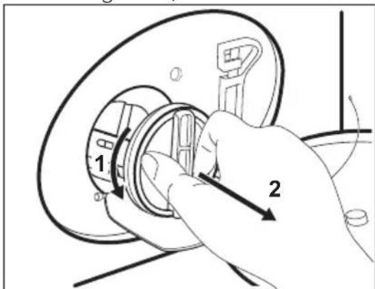 ELECTROLUX L6FBC4480 - Gehen Sie zum Reinigen der Pumpe folgendermaßen vor: - 4