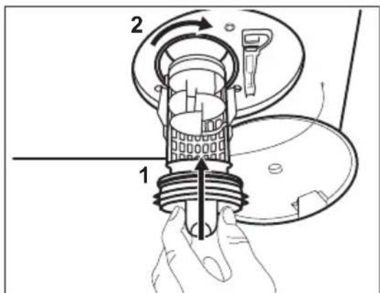 ELECTROLUX L6FBC4480 - Gehen Sie zum Reinigen der Pumpe folgendermaßen vor: - 7