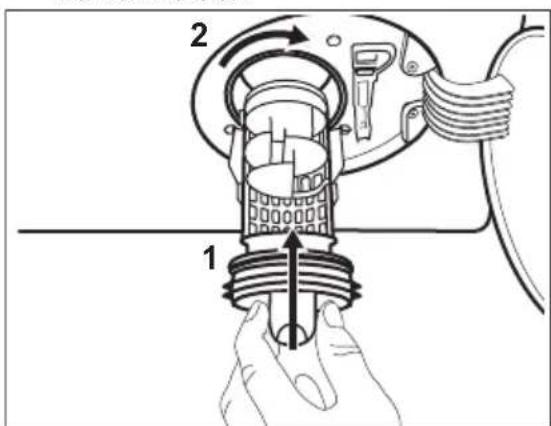 ELECTROLUX L7FE75685 - Gehen Sie zum Reinigen der Pumpe folgendermaßen vor: - 7
