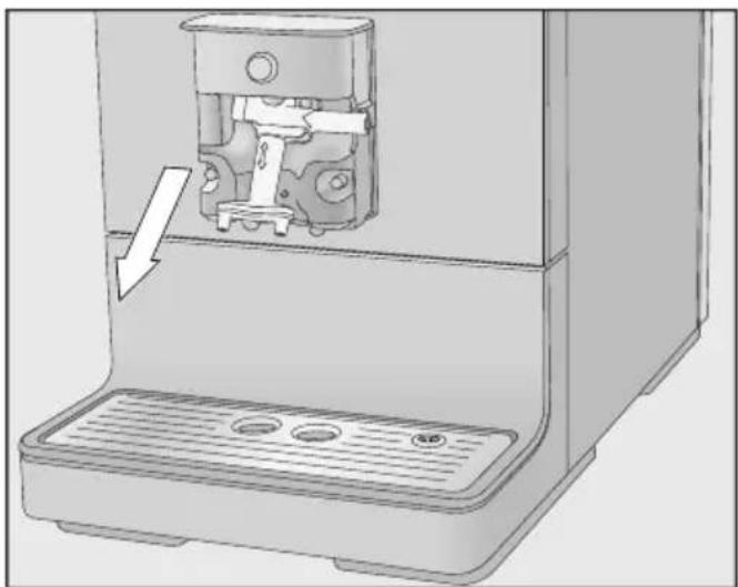 MIELE CM 5710 - Zentralauslauf entnehmen und reinigen - 2