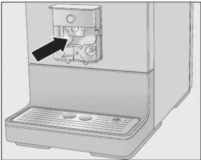 MIELE CM 5710 - Zentralauslauf reinigen - 1