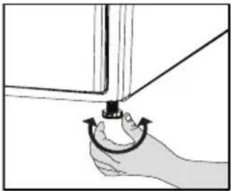BEKO DU 7111 PA - Adjusting the feet - 1