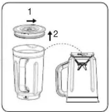BEKO TBV8106BX - Retrait des lames du blender - 3