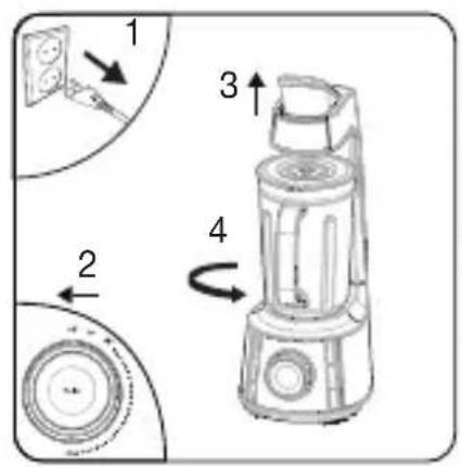 BEKO TBV8106BX - Scoaterea lamei de tăiere - 2