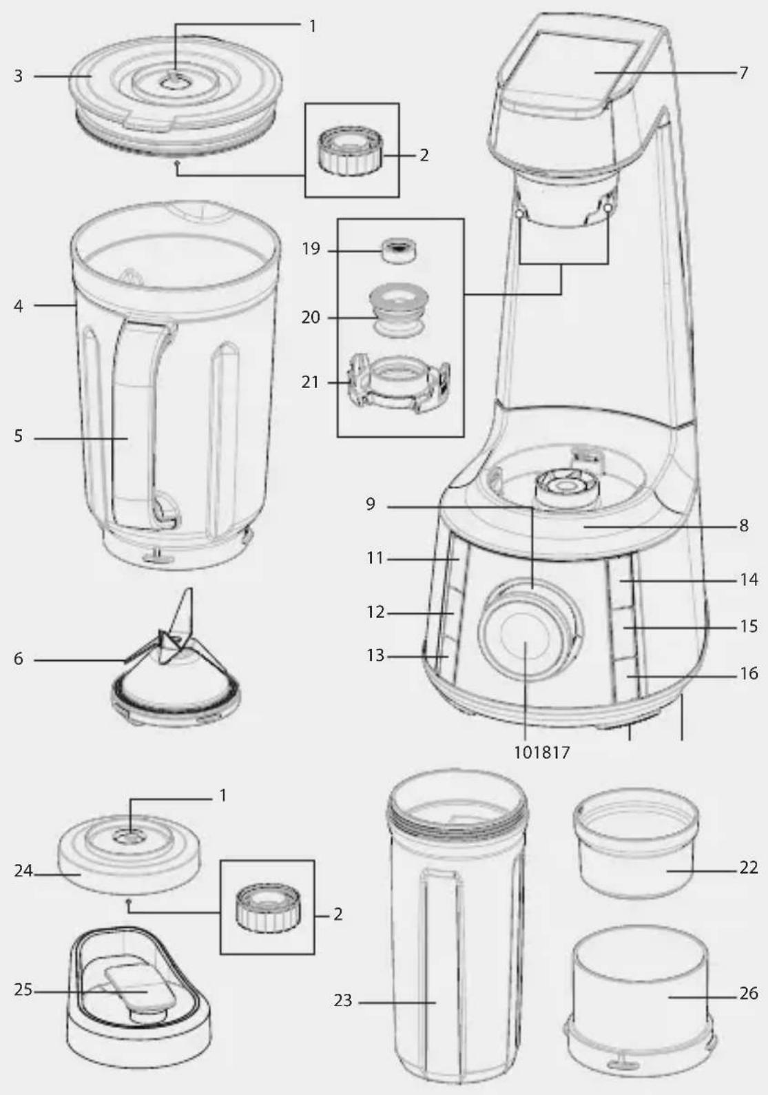 BEKO TBV8106BX - Meanings of the symbols - 6